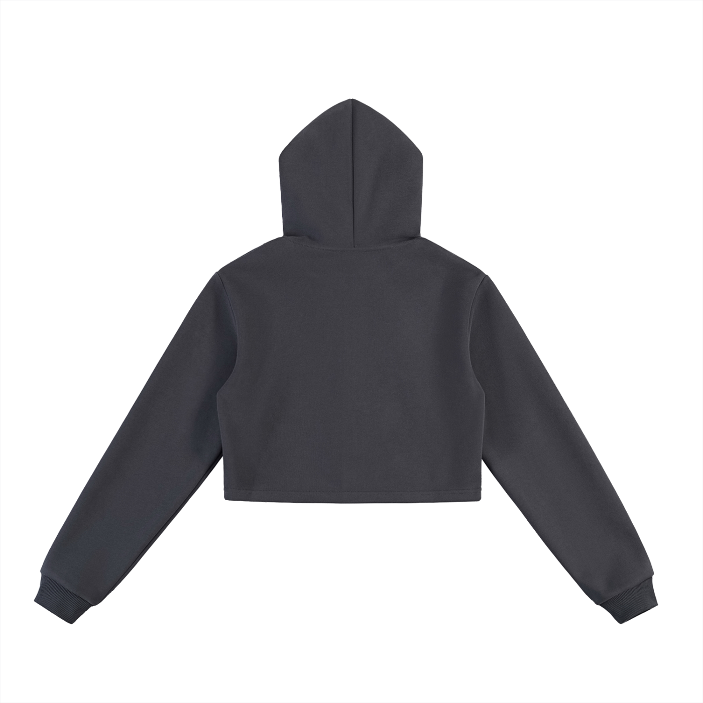 Ladies - Essential Cropped Zip-Up Hoodie