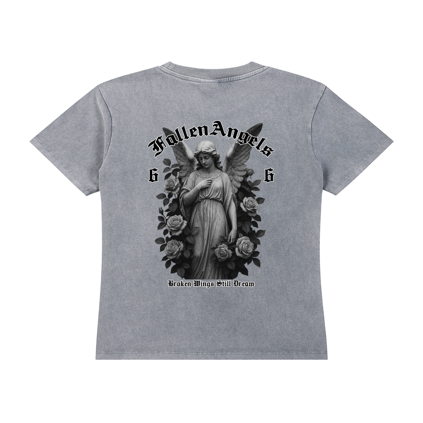 Ladies - Vintage Wash Drop Shoulder T-shirt