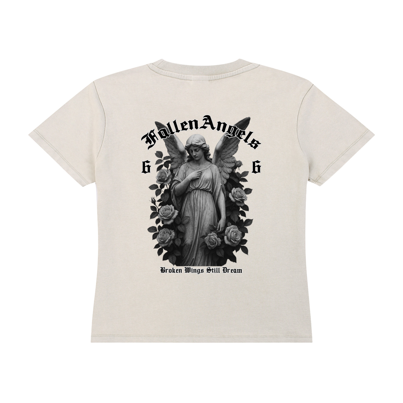 Ladies - Vintage Wash Drop Shoulder T-shirt