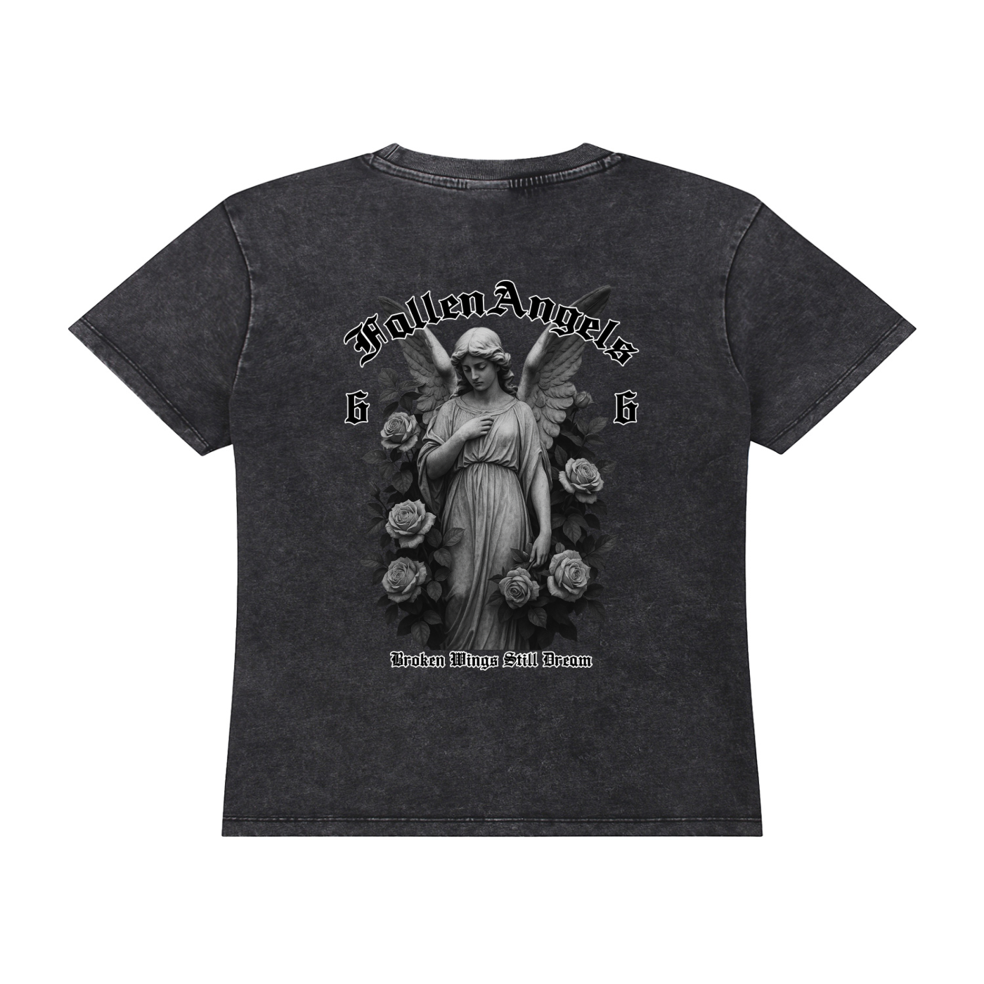 Ladies - Vintage Wash Drop Shoulder T-shirt