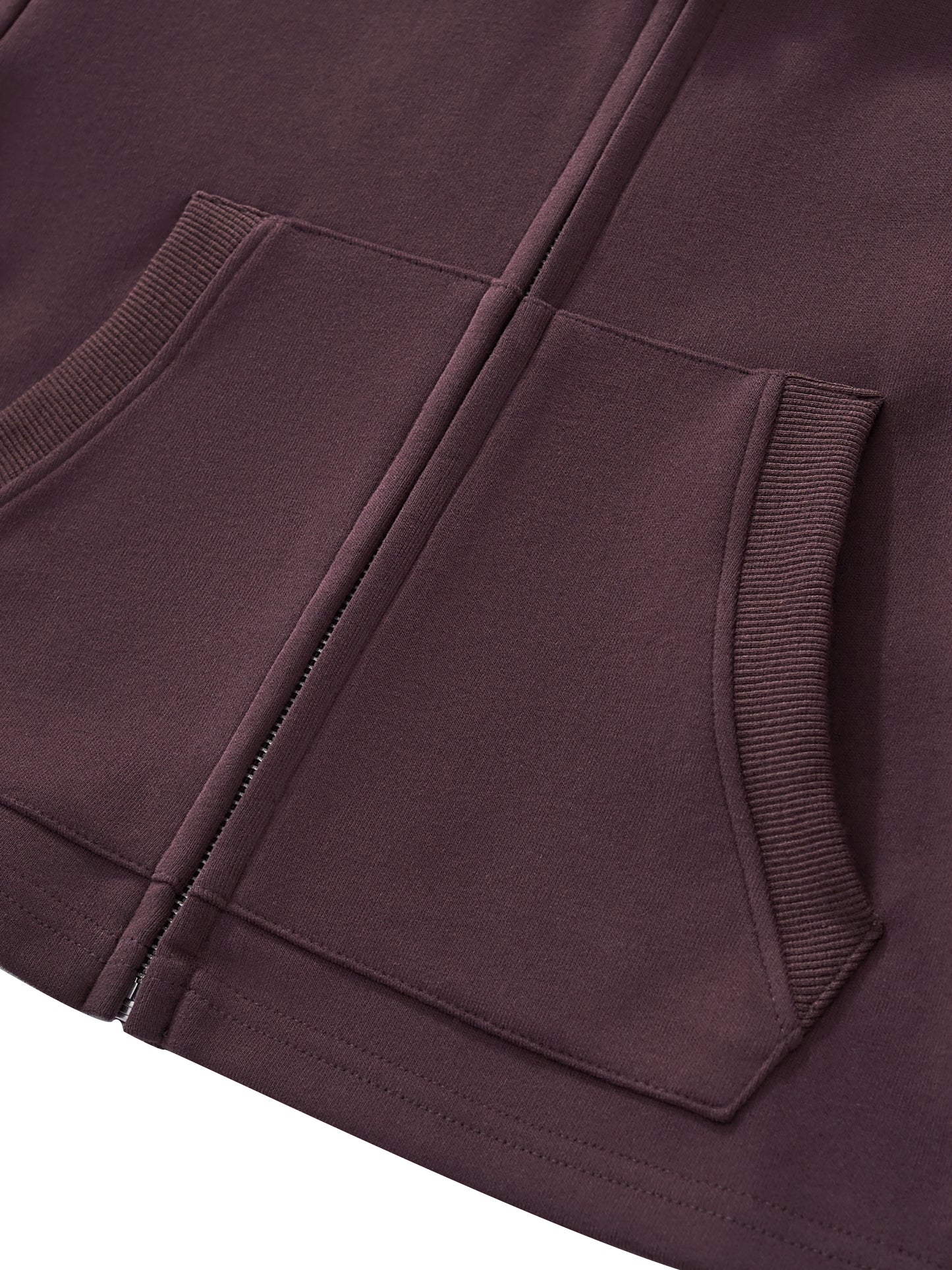 Ladies - Essential Cropped Zip-Up Hoodie